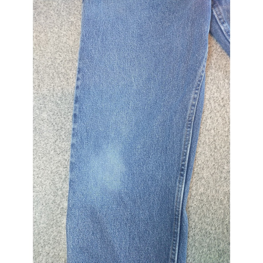 Mens Medium Wash Straight Leg Denim Jeans 100% Cotton 32x31 976T1DR - Picture 4 of 16
